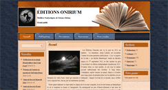 Desktop Screenshot of editions-onirium.com